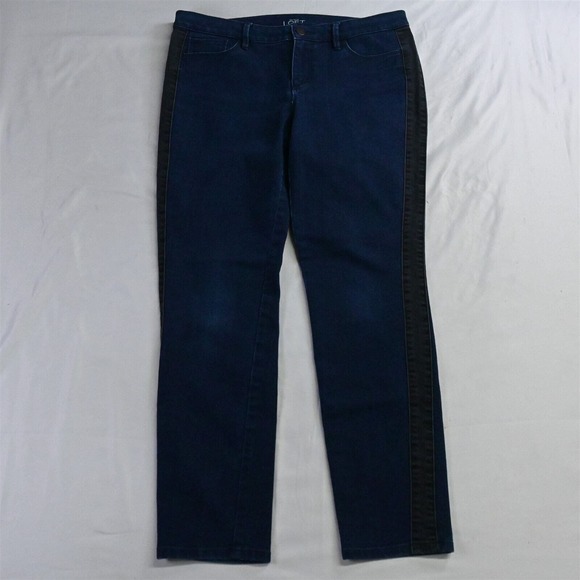 LOFT 30 / 10 Modern Skinny Dark‎ Rinse Stretch Denim Womens Jeans - Picture 1 of 7